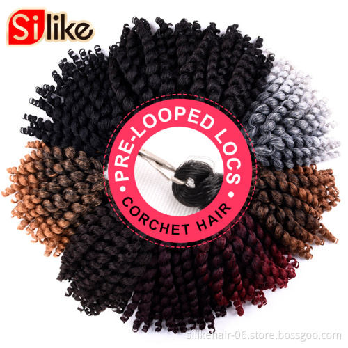 Jumpy Wand Curl Jamaican Bounce bug  bundles 8'' 22strands Synthetic spring Braiding Hair Extension Crochet twist HairFor Woman